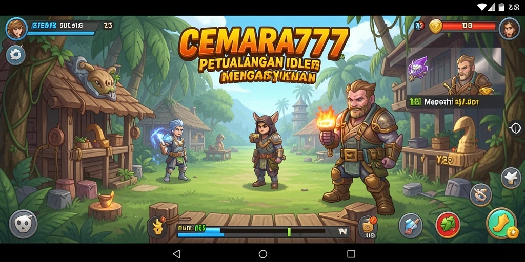 Tampilan gameplay CEMARA777 yang menawan dengan aksi Idle.