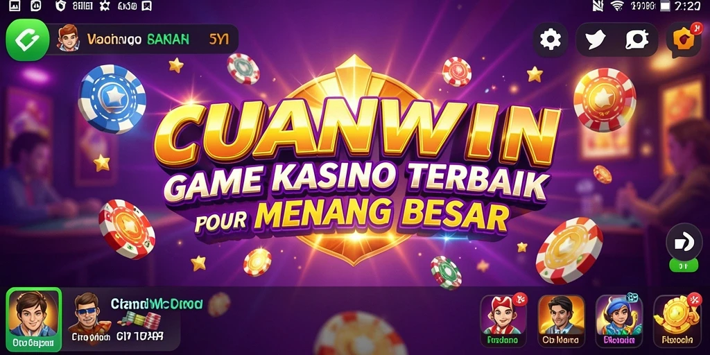 Tampilan permainan Kasino yang mendebarkan di CUANWIN.