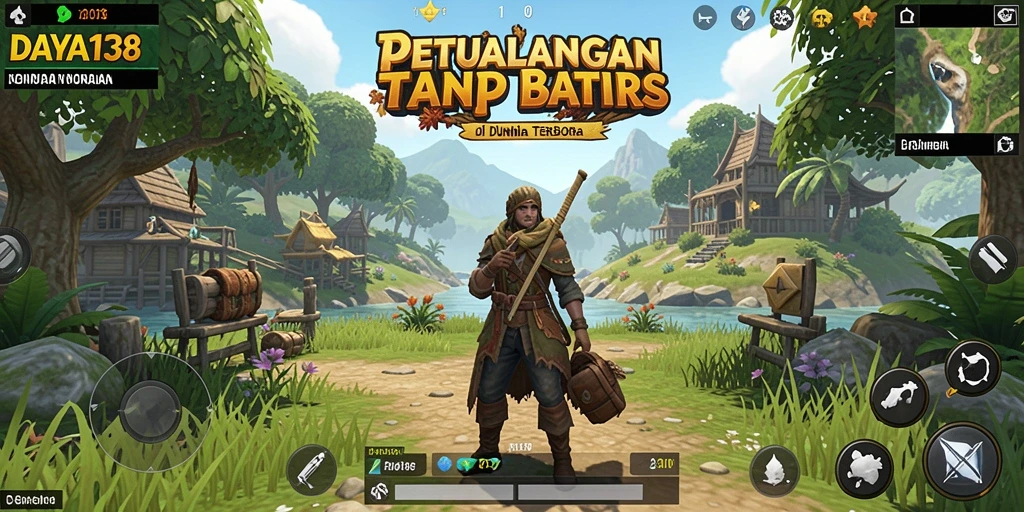 Tangkapan layar utama DAYA138 menampilkan kebebasan menjelajahi dunia terbuka.