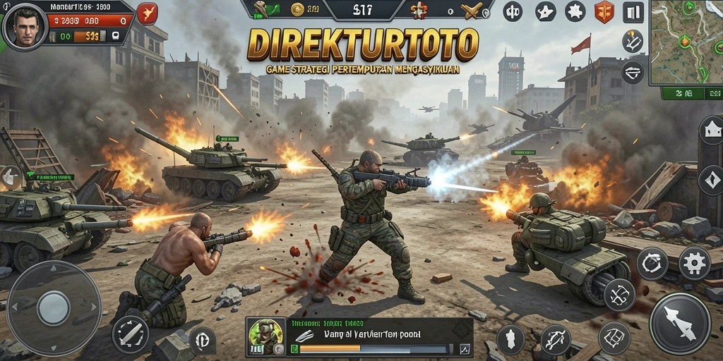 Screenshot menampilkan aksi mendebarkan dalam game TPS DIREKTURTOTO.