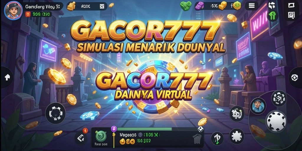 Screenshot menunjukkan gameplay menarik dari GACOR777 dalam simulasi virtual.