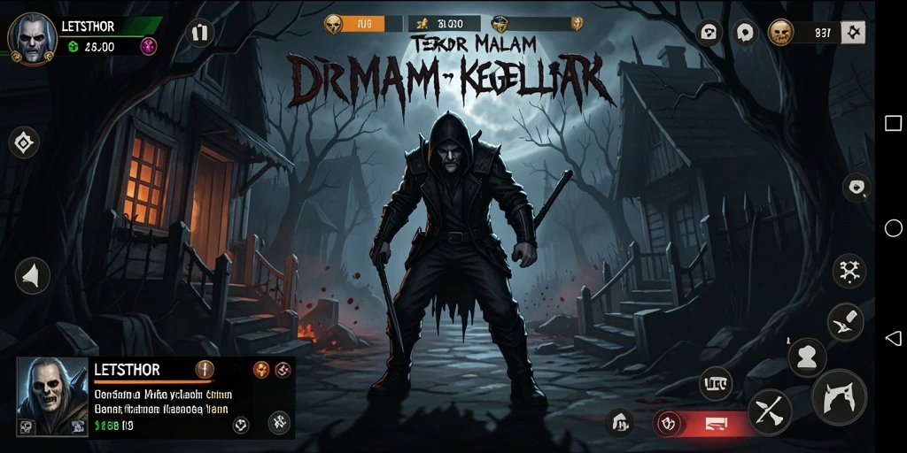 Tampilan gameplay horror yang menegangkan dari LETSTHOR.