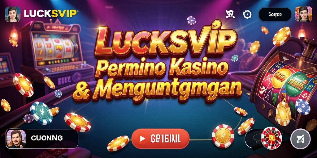 Tangkapan layar LUCKSVIP dengan gameplay Kasino yang seru.