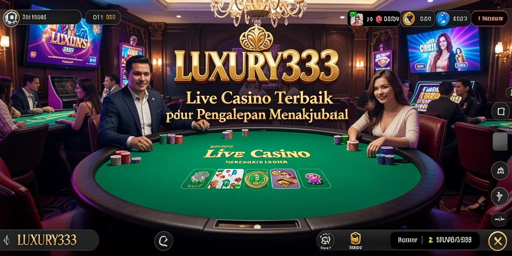 Tampilan gameplay menarik dari LUXURY333 dalam Live Casino.