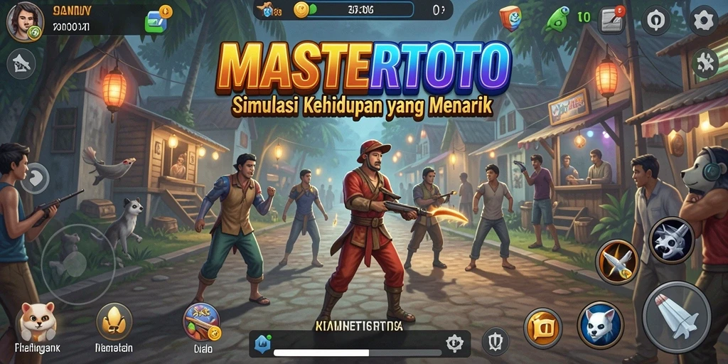 Tampilan menarik dari gameplay MASTERTOTO dengan interaksi karakter.