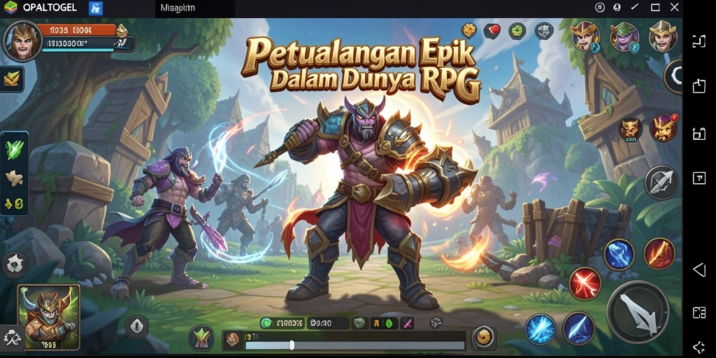Tangkapan layar menampilkan aksi pertarungan seru dalam OPALTOGEL.