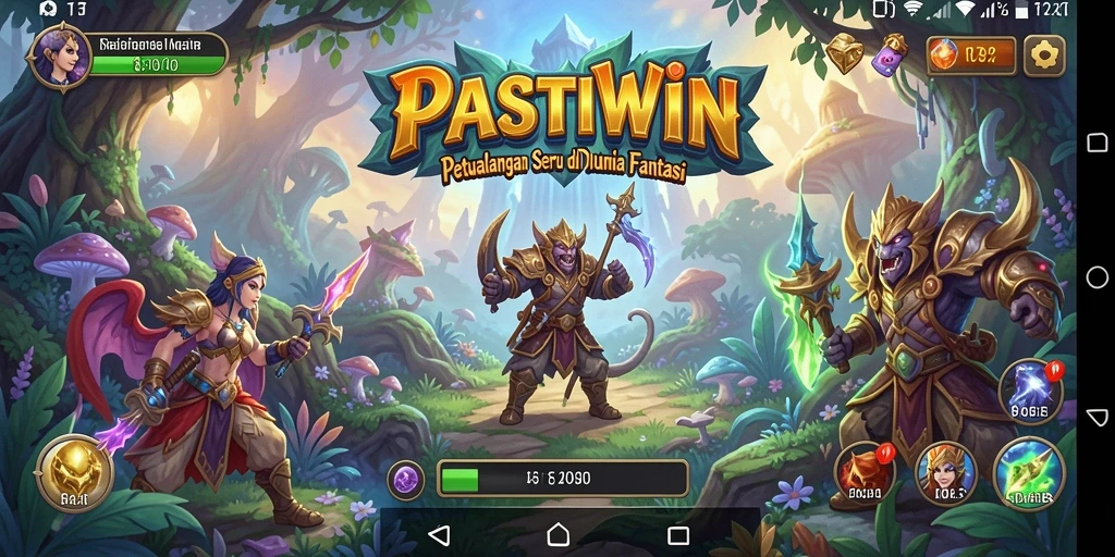 Tampilan gameplay menarik dari PASTIWIN dengan aksi RPG menegangkan.