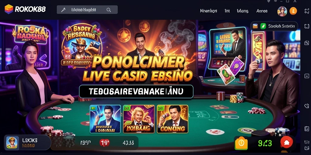 Tampilan gameplay ROKOK88 yang menarik dan penuh aksi dari Live Casino.