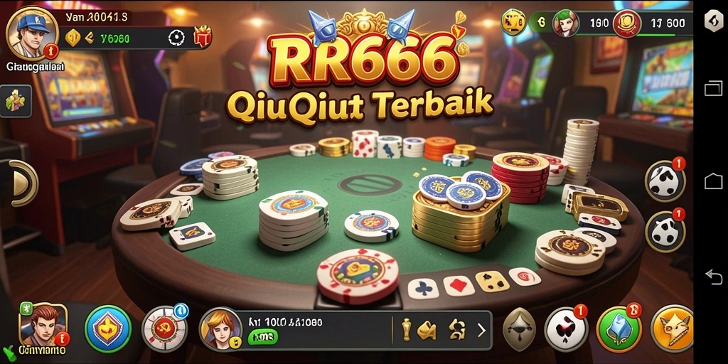 Tampilan gameplay QiuQiu yang seru dan menantang.
