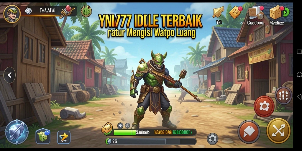 Screenshot YN777 menampilkan karakter dan aksi gameplay Idle yang menarik.