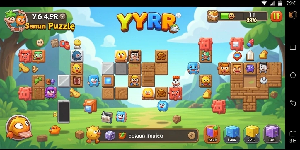 Gameplay menarik dalam game puzzle YYRR yang penuh tantangan.